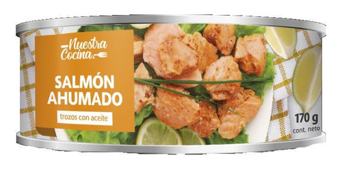 Salmón Ahumado En Trozos Nuestra Cocina En Aceite 170 G