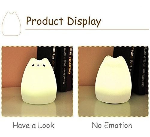 Imagen 3 de 7 de Scopow Silicone Led Portatil Sonrisa Luz De Noche Para Niño