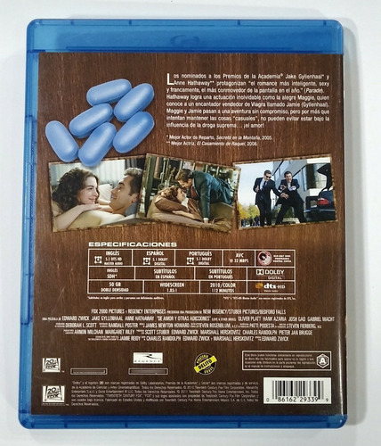De Amor Y Otras Adicciones En Blu-ray (Usado)