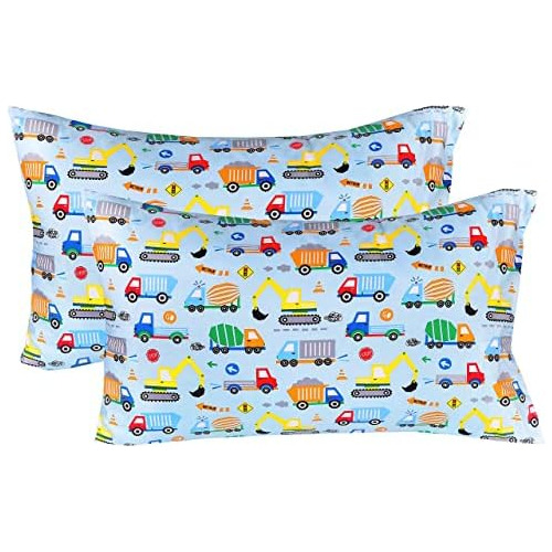 Funda De Almohada De Dibujos Animados Autos Y Camiones,...