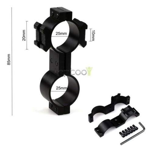 Adaptadores De Tubo Con Riel 20mm