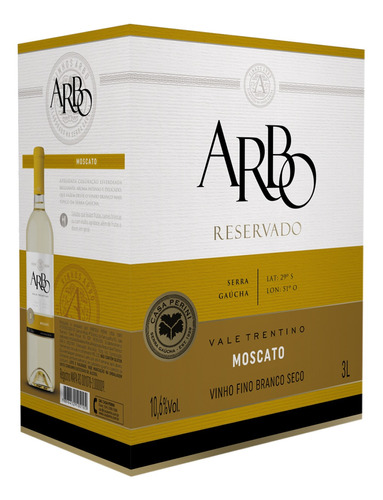 Vinho Casa Perini Arbo Reservado Moscato Bag-in-box 3000 Ml
