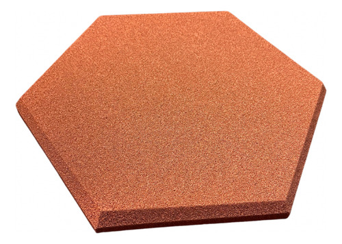 Espuma Acústica Hexagonal 30cmx2cm C/50 Placas Laranja
