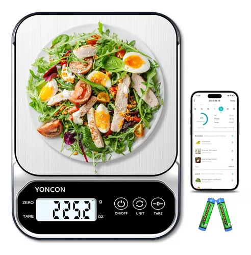 Yoncon - Báscula de cocina digital de peso gramo y