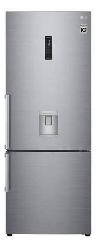 Refrigerador No Frost Bottom Freezer LG Gb45sgp 446lts Color Platinum Silver