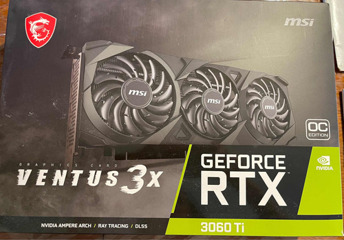 Placa De Video Msi Rtx 3060ti Ventus 3x Oc 8gb