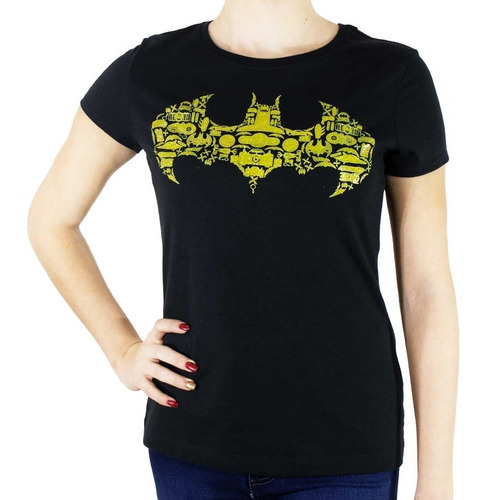 Playera Para Mujer Logo Batman Brillante