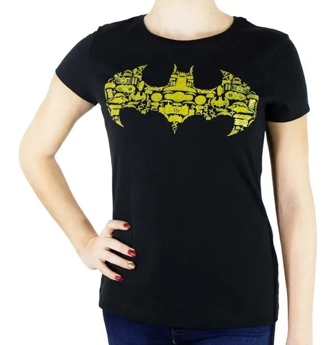 Playera Para Mujer Logo Batman Brillante Meses sin intereses