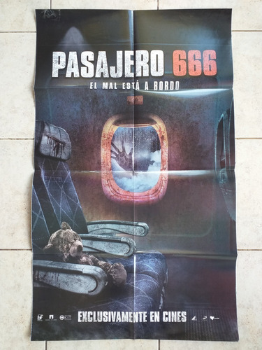 Poster Afiche Cine - Pasajero 666 - El Mal Está A Bordo *