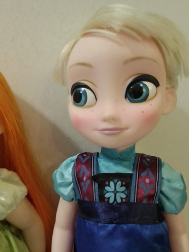 Ana Y Elsa Frozen Animators Muñeca Cabello Extra Largo (Usado)