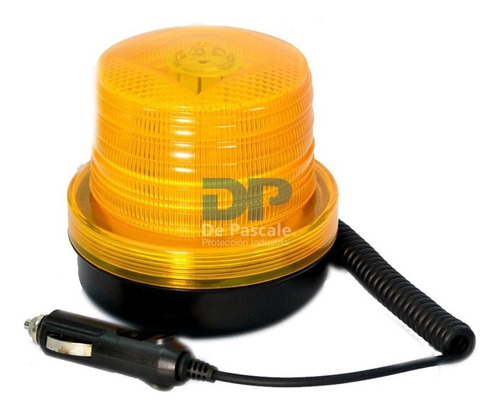 Faro Giratorio Ambar Chico 64 Luces Led Cargador Para Auto