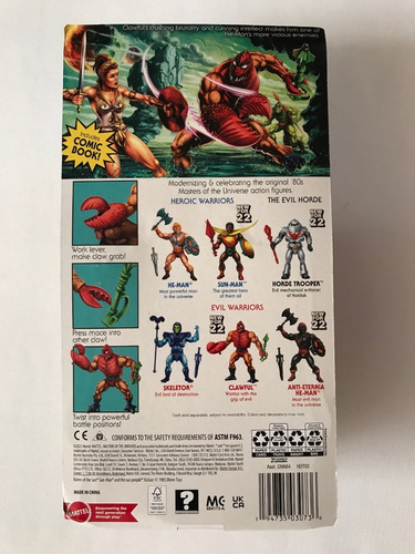 Clawful Motu Origins Retro Wave 8 Mattel 2021 Carton Unpunch (Usado)