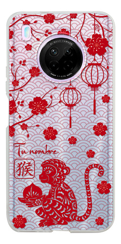 Funda Para Huawei Horóscopo Chino Mono Con Tu Nombre