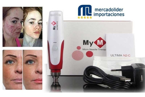 Derma Pen Dermapen Mesoroler Acne Arrugas+ Cartuchos Gratis