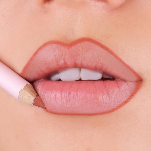 Pink Up, Lapiz Delineador Para Labios Color Coral Oscuro