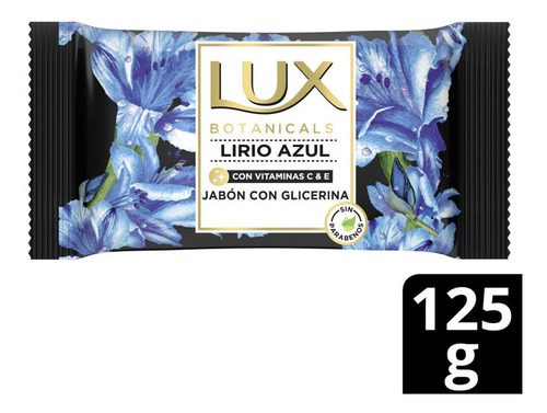 Jabon De Tocador En Barra Lux Botanicals Lirio Azul X 125 Gr