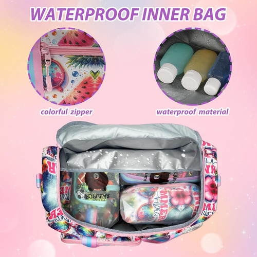 Bolso De Viaje Para Niñas Y Mujeres, Ideal Para Gimnasio O B