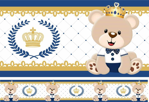 Faixa Decorativa Infantil Bebê Papel D Parede Urso Ursinhos