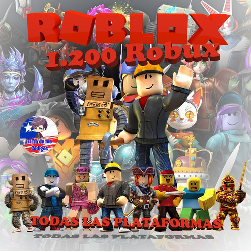 1 200 Robux Roblox Todas Las Plataformas Mas Barato Mercado Libre - roblox robux baratos