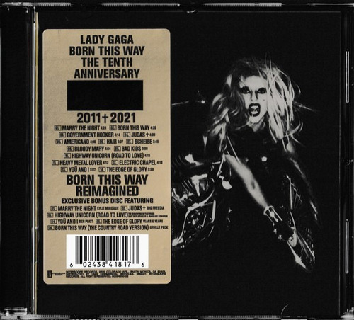  Lady Gaga Born This Way The Tenth Anniversary 2011+2021 2cd