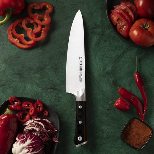 Cuchillo De Cuchilla Y Cuchillo De Chef - Acero Alemán Forja