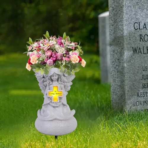 Decoraciones De Tumbas De Cementerio, Estatuas De Ángeles De