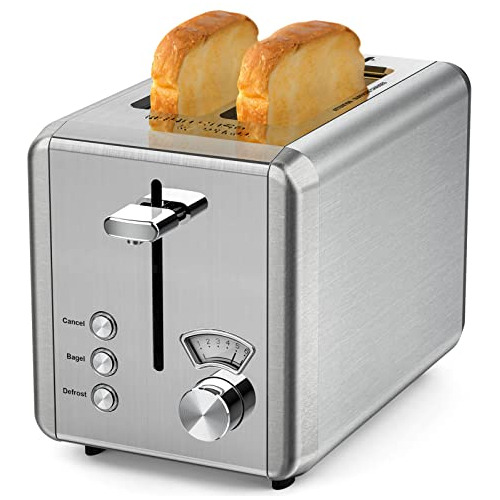Toasters 2 Rebanadas Mejor Calificado Prime, Whalo Acero Ino
