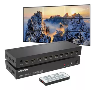 Controlador De Video Wall Para 9 Pantallas Hdmi Full Hd