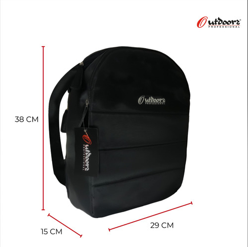 Combo Matero Mochila + Termo Acero Inox 1lt Bolso Viaje Mate Outdoors Professional