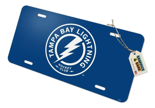 Nhl Tampa Bay Lightning Logo Placa De Matrícula De Met...