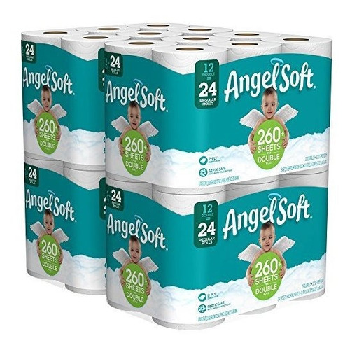 Papel Higiénico Suave De Ángel, 48 Rollos Dobles.