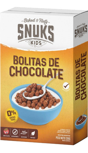 Bolitas De Chocolate Snuks Sin Tacc 200 Gr