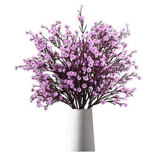 Flores Artificiales, 8 Pcs Gypsophila Artificial Granel...