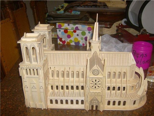 Puzzle 3d Catedral De Notredame Vector