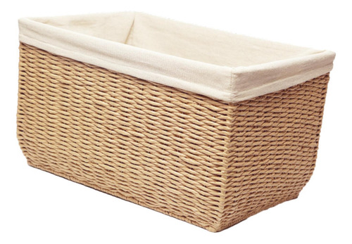 Cesta Tejida Para Guardar Juguetes, Cesta Beige Pequeño