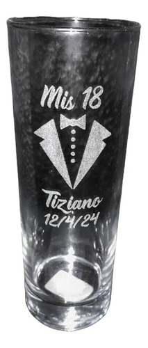 Vaso Trago Largo Grabado Personalizado 18 Unidades Souvenir 