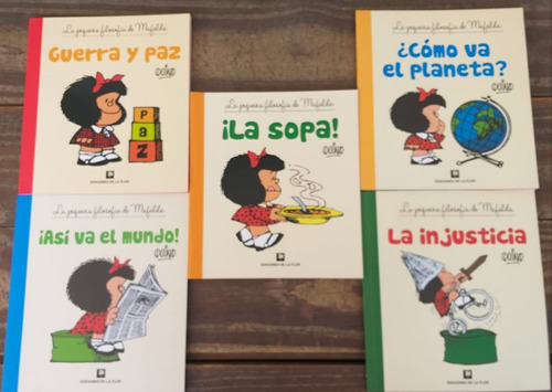 5libros Mafalda Guerra Sopa Injusticia Planeta Mundo La Flor