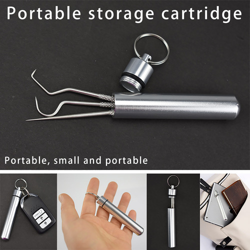 Juego De Palillos De Acero Inoxidable L (6 Piezas) Portable