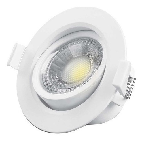 Imagen 2 de 3 de Mini Spot Redondo Led Orientable 3w Frío Macroled 7,5cm