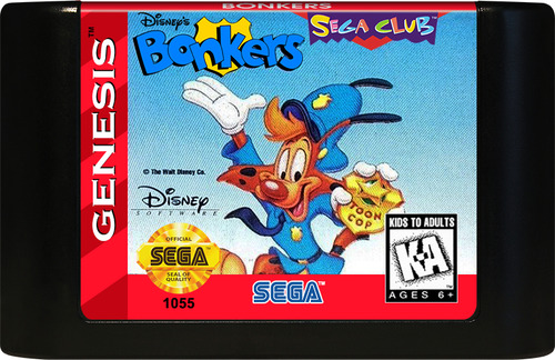 Cartucho Juego Bonkers Sega Genesis 16 Bit
