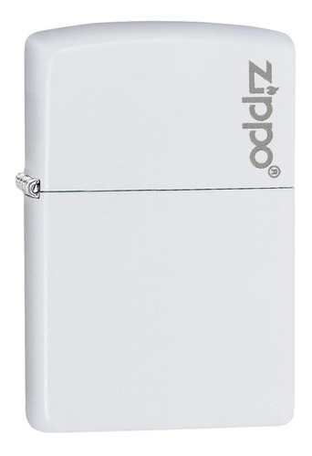 Encendedor Zippo White Matte Zippo Logo