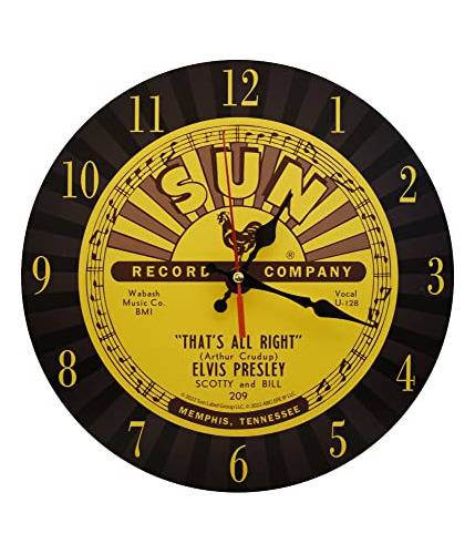 Sun Records - Reloj Elvis Presley All Right - Productos Del