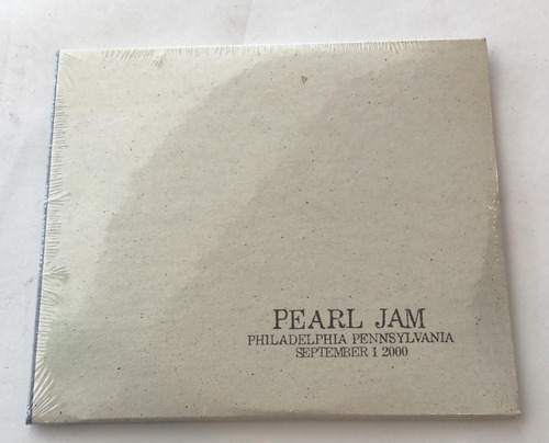 Cd Pearl Jam Phiadelphia Pennsylvania September 1 2000