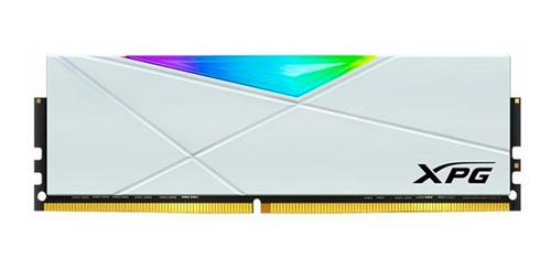 Imagen 1 de 4 de Ram Adata D50 Ddr4 8gb 3000 Blanco Rgb Ax4u300088g16a-sw50