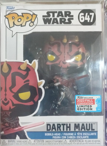 Funko Pop! Star Wars #647: Darth Maul Convencion