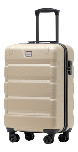 Valija Primicia Houston Carry On Carro Reforzado Color Beige