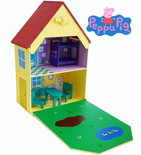 Peppa Set Pack 6 Muñecos Sra Gacela Y Amigos Articulado Caja