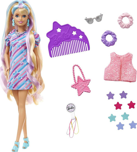 Barbie Fashionista Peinados De Arcoíris Muñeca Para Niñas