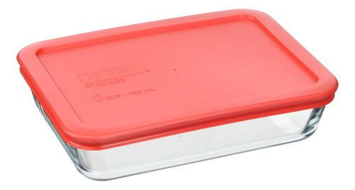 Tupper De Vidrio Rectangular Pyrex 750cc - Lg981463