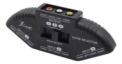 Chave Seletora Rca Conector Video E Audio Camara Tv Dvd